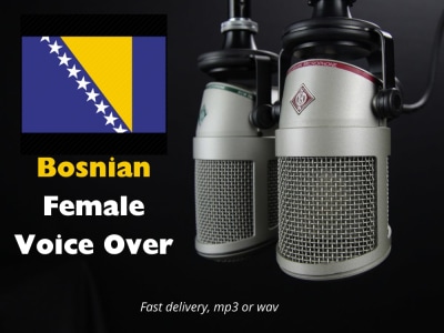 Bosnian female voice-over audio recording