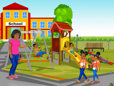 Children book illustration and cover children story book illustration