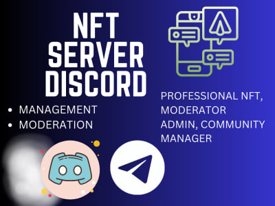 The roles of NFT Discord Moderator, Admin, and Manager.