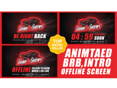 Custom Animated Screen – BRB, Starting Soon, or Ending Screen for Twitch