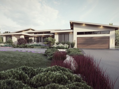 Realistic 3D rendering of your single family home