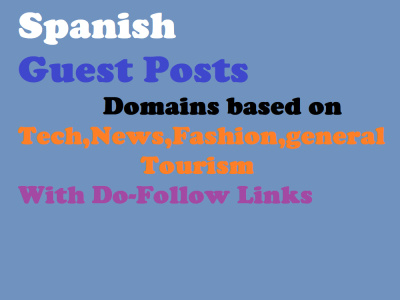 Spanish Guest Posts with do-follow links
