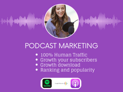 Promote your apple podcast that increase subscribers, downloads, audience
