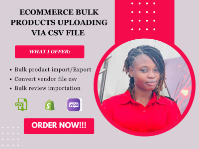 CSV Products Upload on Walmart, woo-commerce, and Shopify