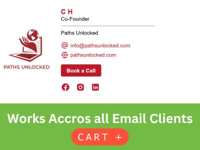 Clickable personalized email seignature for your business