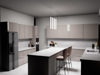 Interior kitchen model and design for your project