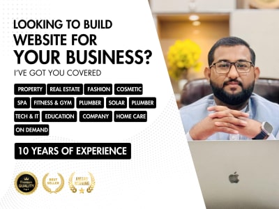 Property, gym, fashion, cosmetic, spa, plumber, solar website on wordpress