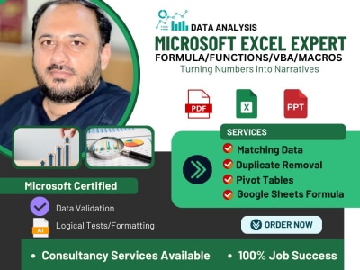 Expert Microsoft Excel Consultant for Advanced Data Analysis, Automation