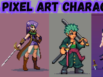 Pixel art animation | pixel art character gif | spritesheet | 2d pixel game
