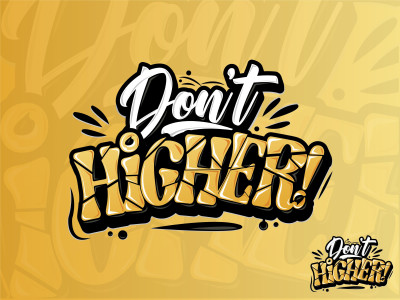Modern text, font, dj music typography, lettering, hand drawn logo design