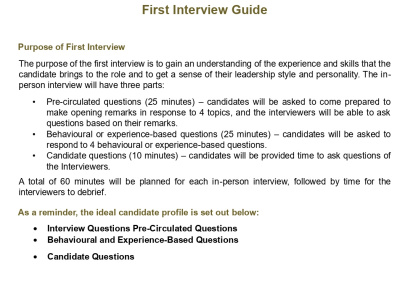 Professional Interview guides and scorecards tailored to your job needs!