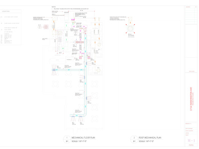 MEP DESIGN OF HVAC, PLUMBING, ELECTRICAL & FIRE SYSTEM PERMIT DRAWINGS