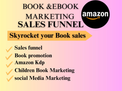 Book and ebook marketing sales funnel, amazon kdp book marketing for EBook