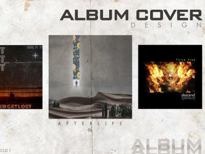 Creatively designed album cover art
