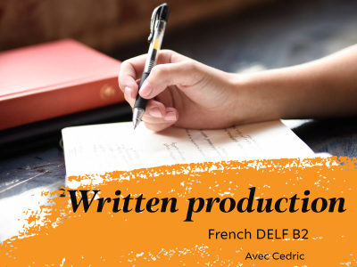 Precise DELF B2 writing correction (French).
