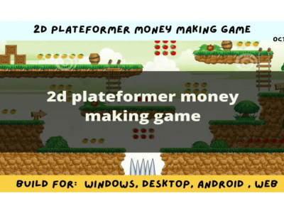 A 2d platformer money making game using google ads for android and web