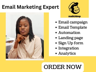 Mailchimp Email template design, Email marketing and Automation