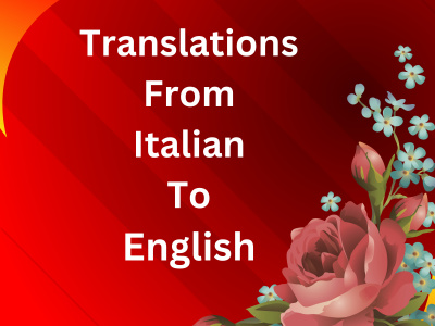 Your children's book translated from English to Italian!