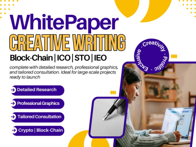 Investor White Paper Writing Crypto Blockchain white paper ICO STO Writing