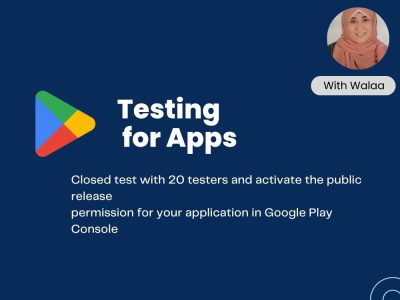 Provide 20 testers pre release closed testing for 14 days