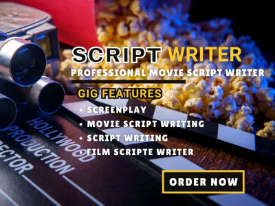 Movie script writing or simply screenwriting for you