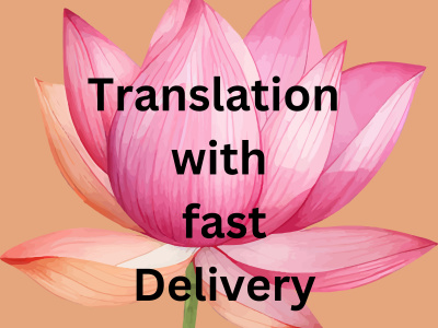 Translations with fast delivery