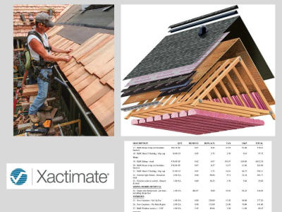 Roof and siding xactimate estimate