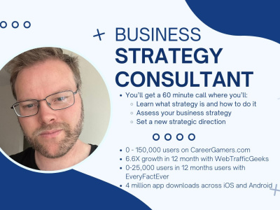 A 1-Hour Business Strategy Consulting Session to Overcome Stagnation & Grow