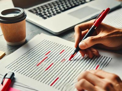 Editing and proofreading of engineering papers
