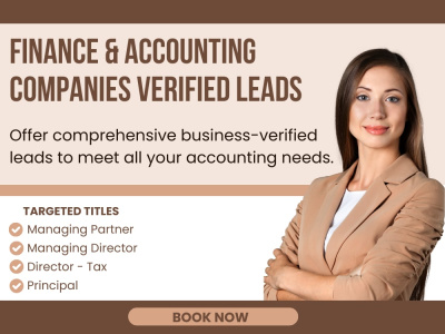 Finance & Accounting Companies Verified Leads
