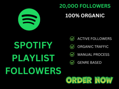 30,000 Spotify Music Promotions Spotify Playlist Followers