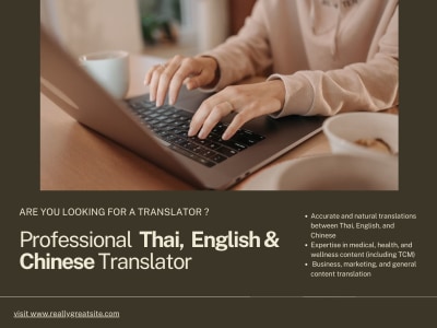 Professional Thai, English & Chinese Translator | Adapted Translations