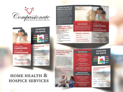 Professional Brochure design for Home Healthcare Services & Hospital