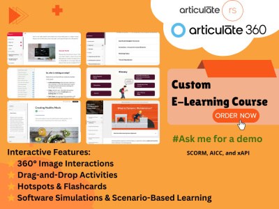 Elearning course in articulate storyline 360