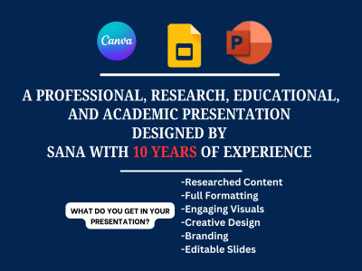 A professional research or academic presentation