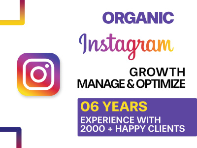 Organic growth of your instagram page, manage and engagement