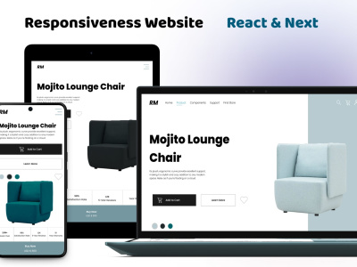 Responsive Web page using React and Next js | Upwork