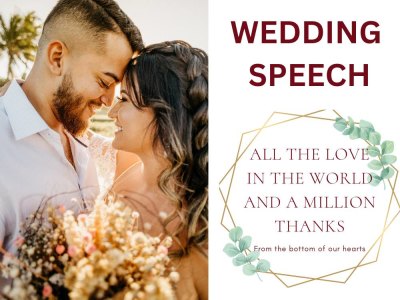 An heartfelt wedding speeches, maid of honor speech, best man speech, vows