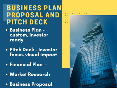 A topnotch business plan, proposal, and pitch deck