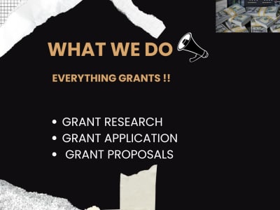 Award winning grant proposal, Research and Application Ready for Funding.