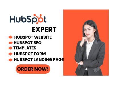 HubSpot website, HubSpot landing page, blog, SEO and form