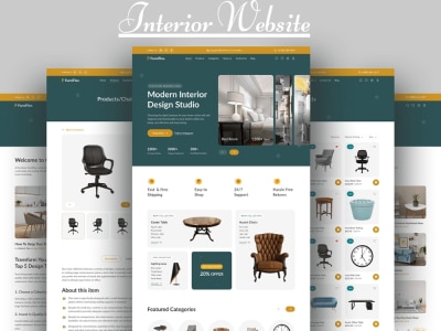 A sleek, mobile-friendly interior design website that attracts clients ...