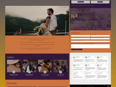 A responsive photography ,wedding photography, drone photography website