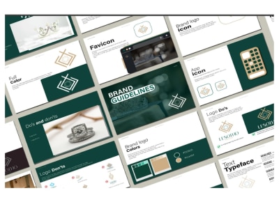 Minimal + Modern Brand Identity Kit (Logo, Color Palette, Typography, etc.)
