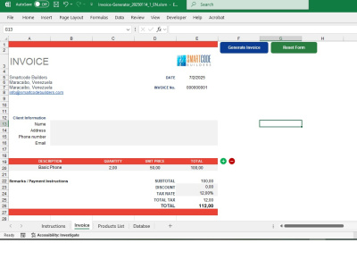 An Excel VBA Invoice Generator – Automated Invoice Creation