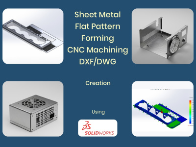 Sheet Metal design, drawing (DXF) using SolidWorks For Manufacturing