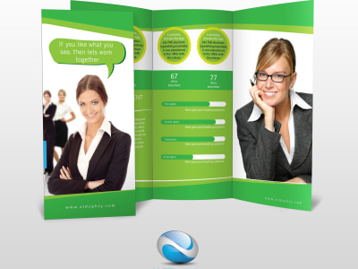 A Professional Brochure design, Flyer design, Trifold design