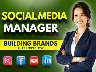 Social media manager | social media management per month for FB, IG, X, IN