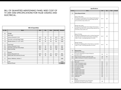 Accurate material estimation/ take off
