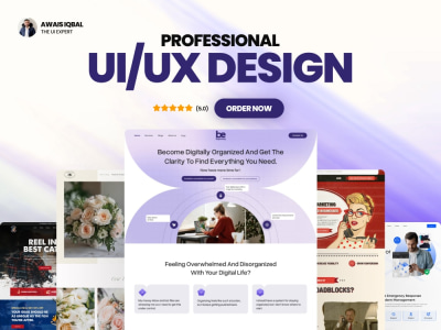 A Compelling UI/UX for Landing Page or Full Website Design in Figma
